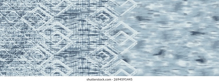 Cold Blue Ice Textured Background