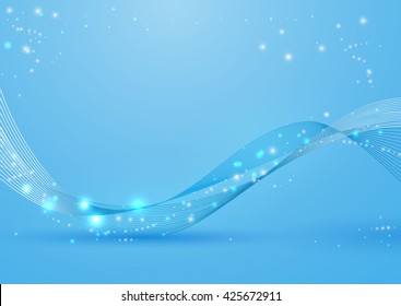 cold blue plasma wave