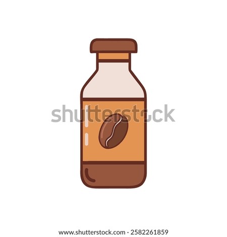 A cold brew coffee bottle