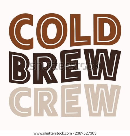 Cold brew crew retro t shirt