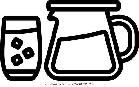 Cold Brew Icon Outline Vector Illustration