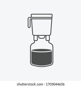 Cold brew maker icon isolated on background. Coffeemaker symbol modern, simple, vector, icon for website design, mobile app, ui. Vector Illustration