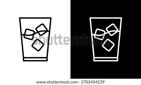 Cold Brew White Icon Set Design