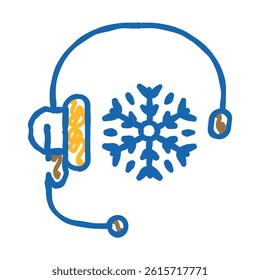 cold calling doodle icon sketch vector. cold calling sign. isolated symbol illustration