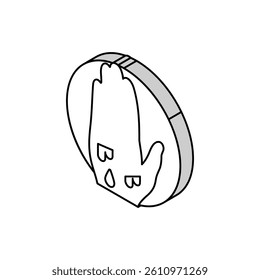 cold clammy skin disease symptom isometric icon vector. cold clammy skin disease symptom sign. isolated symbol illustration