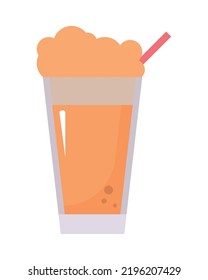 cold coffee beverage icon isolated