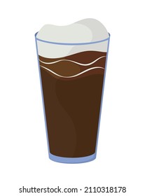 cold coffee cup flat icon