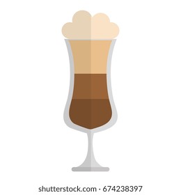 cold coffee cup isolated icon
