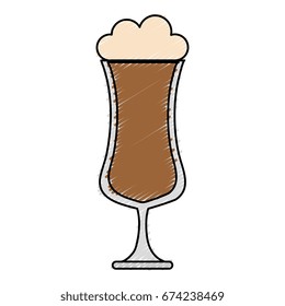 cold coffee cup isolated icon