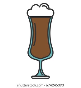 cold coffee cup isolated icon