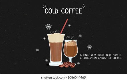 Cold Coffee Illustration