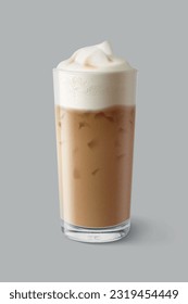 Cold coffee. Isolated vector illustration