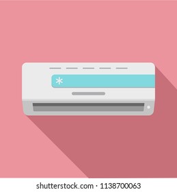 Cold conditioner icon. Flat illustration of cold conditioner vector icon for web design