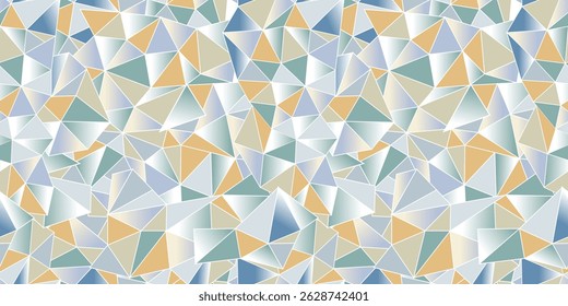 Fundo abstrato poli geométrico baixo de cristal frio. Textura de diamante padrão sem costura