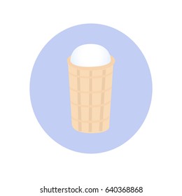 cold dessert, ice cream vector