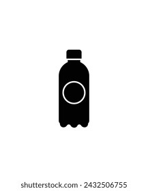 Icono de botella de bebida fría, vector mejor icono plano.