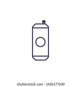 Cold drink can vector icon