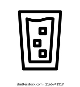 icono de bebida fría o logotipo símbolo de señalización aislado ilustración vectorial de alta calidad estilo negro iconos vectoriales
