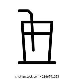 cold drink icon or logo isolated sign symbol vector illustration - high quality black style vector icons
