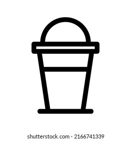cold drink icon or logo isolated sign symbol vector illustration - high quality black style vector icons
