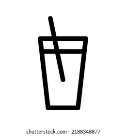 cold drink icon or logo isolated sign symbol vector illustration - high quality black style vector icons
