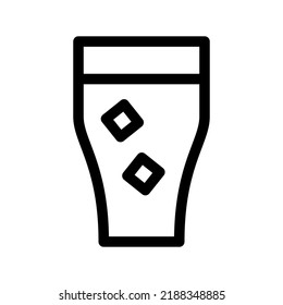 cold drink icon or logo isolated sign symbol vector illustration - high quality black style vector icons

