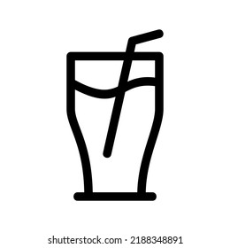 cold drink icon or logo isolated sign symbol vector illustration - high quality black style vector icons
