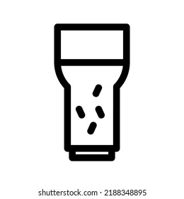 cold drink icon or logo isolated sign symbol vector illustration - high quality black style vector icons

