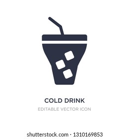 cold drink icon on white background. Simple element illustration from Food concept. cold drink icon symbol design.