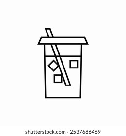 cold drink icon sign vector