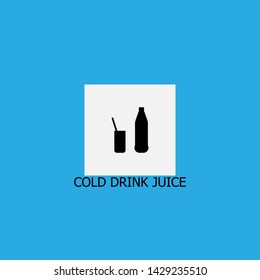 cold drink juice icon sign signifier vector