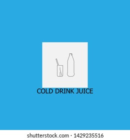 cold drink juice icon sign signifier vector