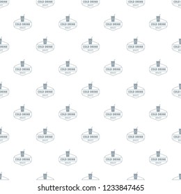 Cold drink pattern vector seamless repeat for any web design