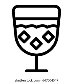 Cold Drink Vector Icon