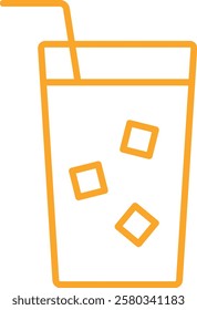 Cold Drink vector icon. Can be used for printing, mobile and web applications.