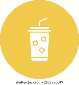 Cold Drink vector icon. Can be used for printing, mobile and web applications.