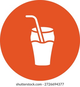 Cold drink Vector Icon Design Illustration