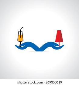 cold drink vector illustration