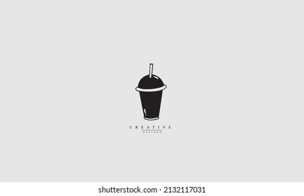 Cold Drink vector logo design