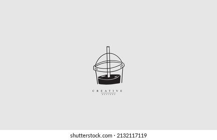 Cold Drink vector logo design