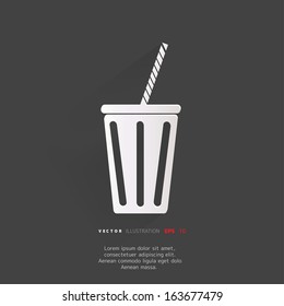 Cold drink web icon