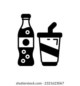 Cold Drinks icon in vector. Illustration