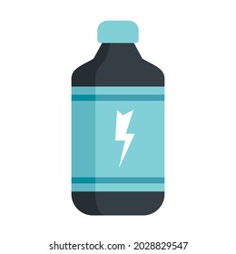 Cold energy drink icon. Flat illustration of cold energy drink vector icon isolated on white background