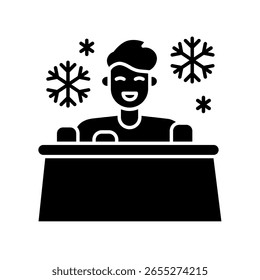 exposição fria ícone plano preto para projetos digitais e de impressão.  Ícones mínimos de limpeza para aplicativos e sites. Ícones simples modernos para UI UX e branding