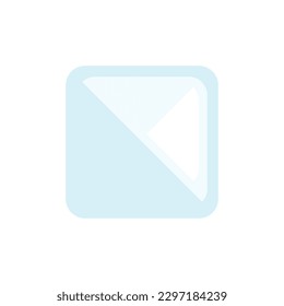 icono del vector del símbolo del cubo de hielo frío
