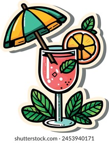 Un cóctel de verano frío y fresco