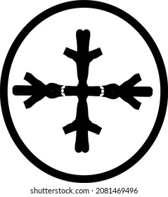 Un logotipo frío o congelado