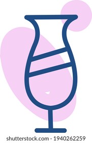 Coqueto frío, ilustración, vector sobre fondo blanco