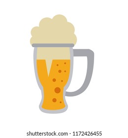 Cold glass beer