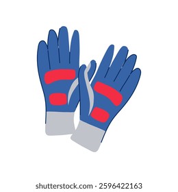 cold gloves heated cartoon. thermal electric, hands warmth, cozy insulation cold gloves heated sign. isolated symbol vector illustration